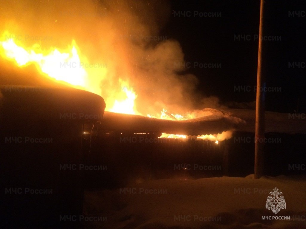 Пожар в г. Нижнеудинск