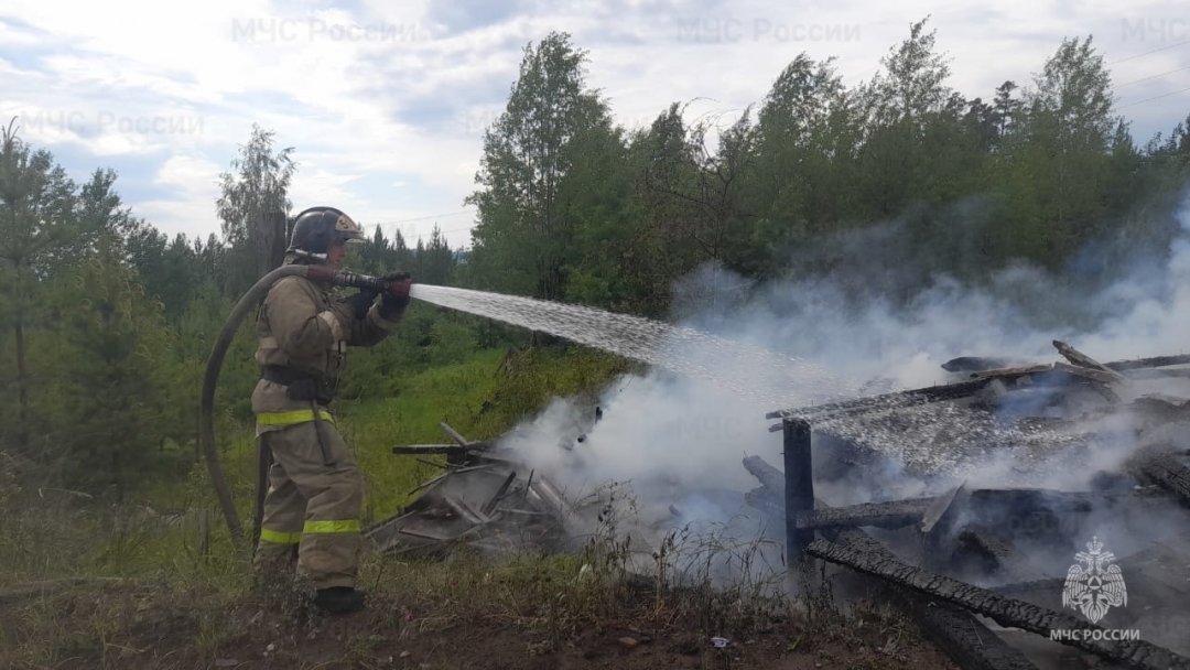 Пожар в г. Нижнеудинске